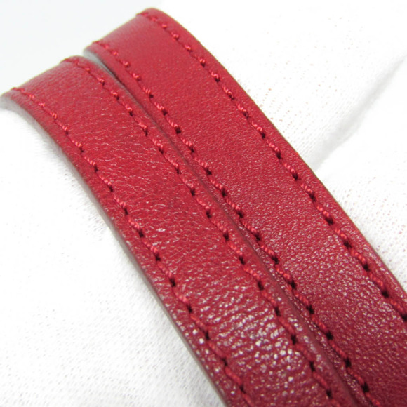 Jimmy Choo Sasha Women's Leather Studded Handbag,Tote Bag Dark Red - Picture 9 of 15